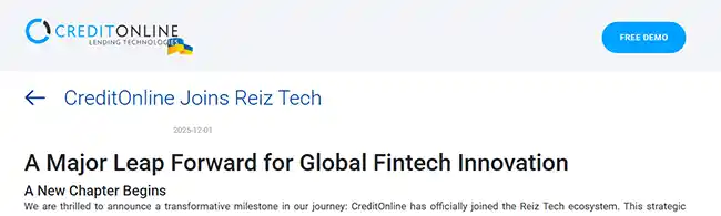 CreditOnline recognition