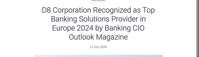 D8 Corporation recognition