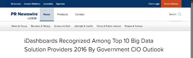 iDashboards recognition